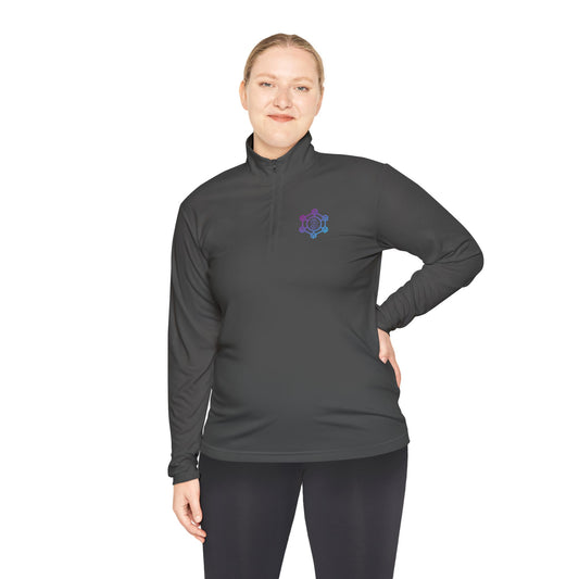 Bitcoin Blockchain Unisex Quarter-Zip Pullover
