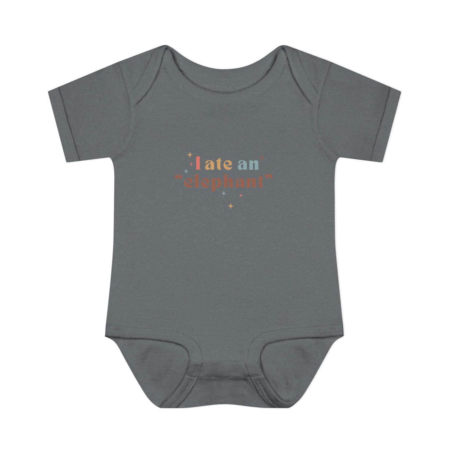 "I Ate an 'Elephant'" Infant Baby Rib Bodysuit