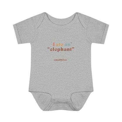 "I Ate an 'Elephant'" Infant Baby Rib Bodysuit