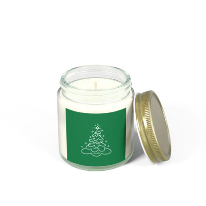 Holiday Christmas Tree Jar Candle Coconut Apricot Scented Candle (4oz & 9oz)