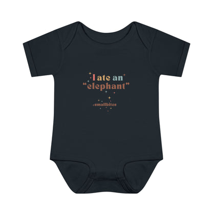 "I Ate an 'Elephant'" Infant Baby Rib Bodysuit