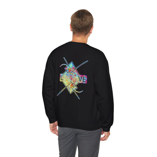 ‘LOVE’ Crewneck Sweatshirt  - Back Graphic