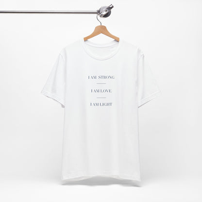 I am Light Crew Neck Short Sleeve Tee