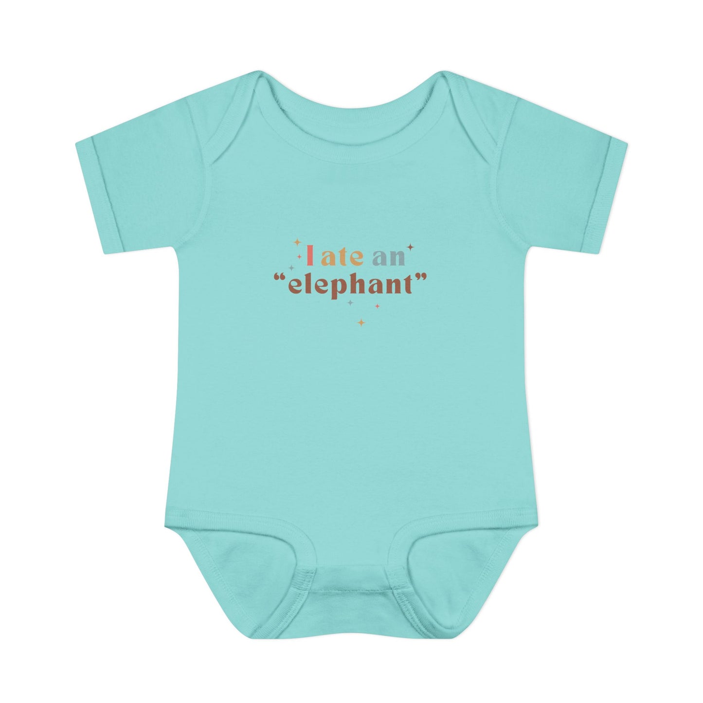 "I Ate an 'Elephant'" Infant Baby Rib Bodysuit