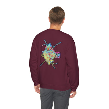 ‘LOVE’ Crewneck Sweatshirt  - Back Graphic