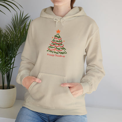 Christmas Tree Sketch Hoodie