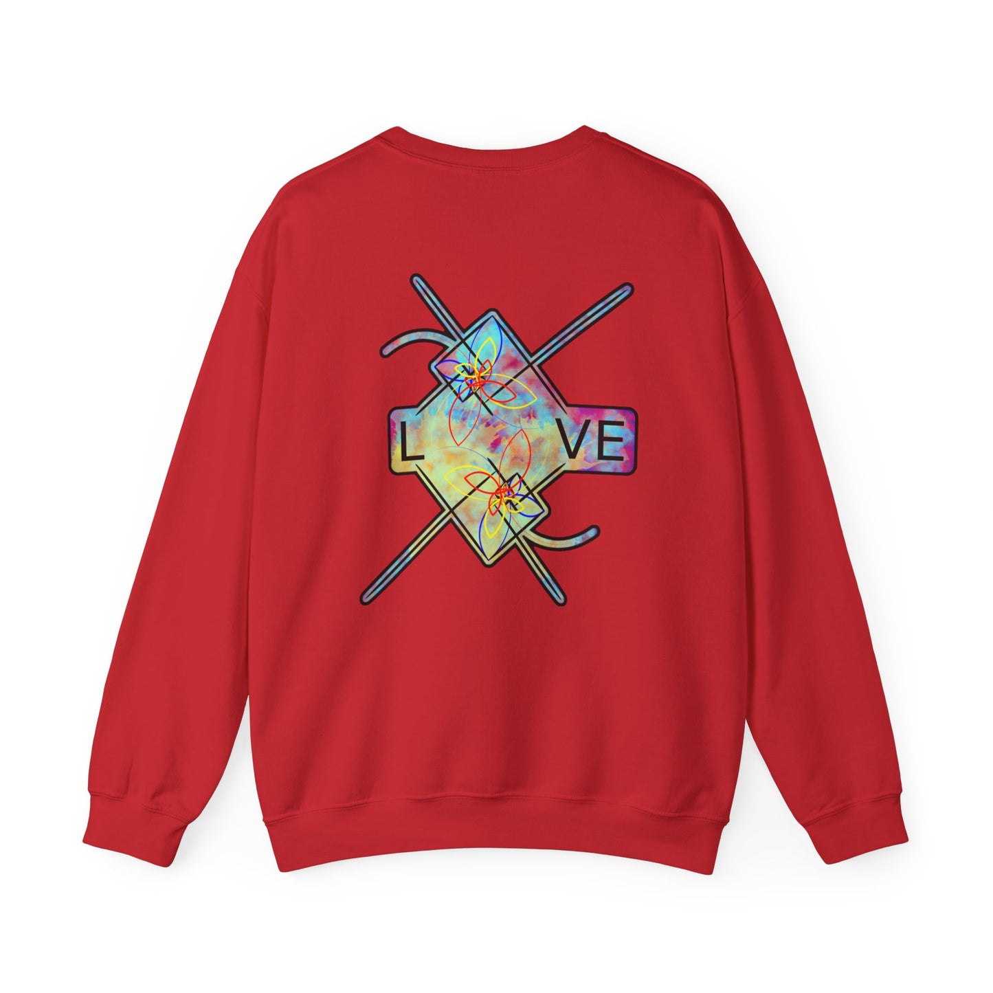 ‘LOVE’ Crewneck Sweatshirt  - Back Graphic