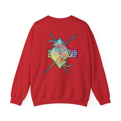 ‘LOVE’ Crewneck Sweatshirt  - Back Graphic