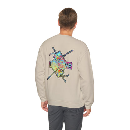 ‘LOVE’ Crewneck Sweatshirt  - Back Graphic