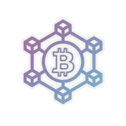 Bitcoin Blockchain Kiss-Cut Stickers