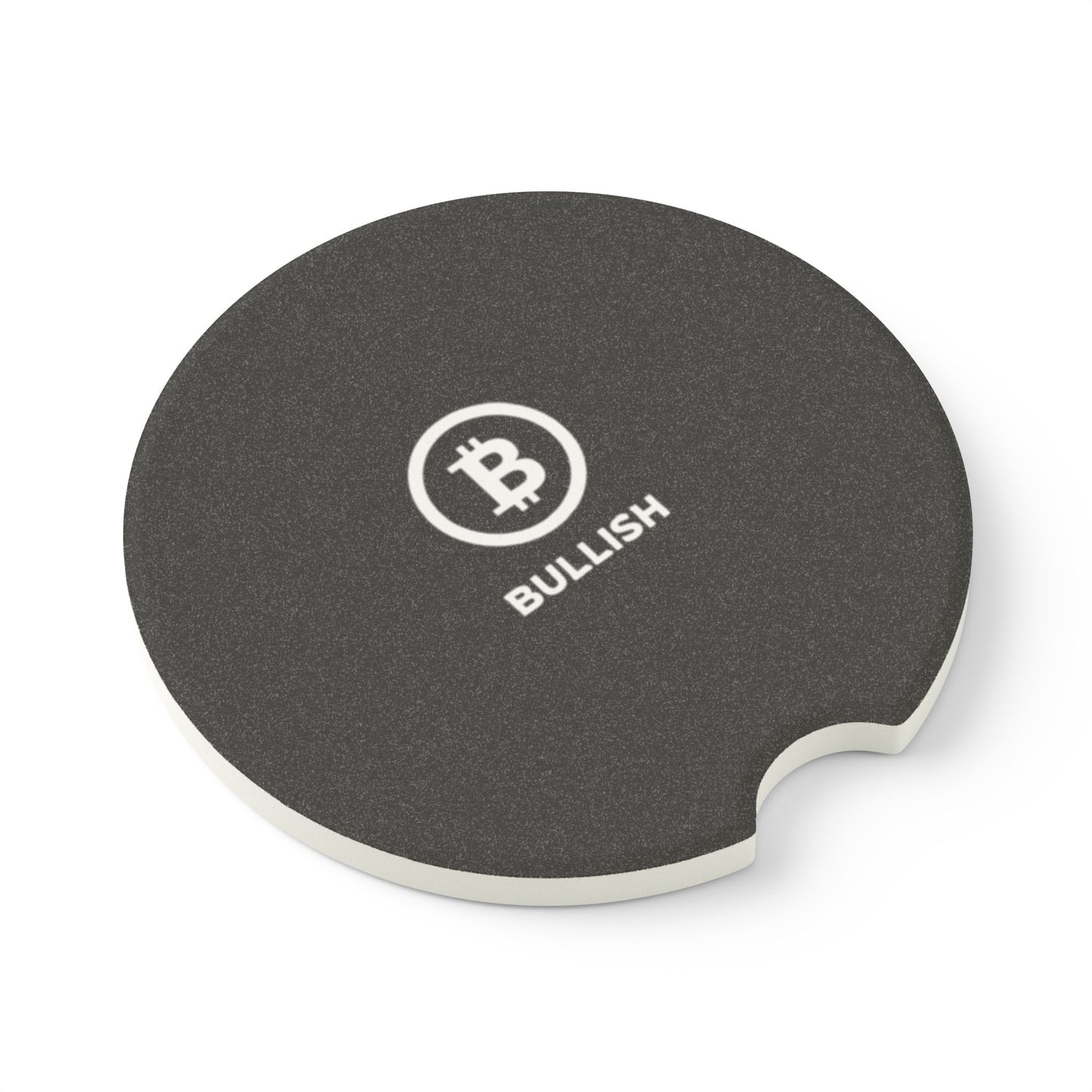 Bitcoin Bullish Soapstone Car Coaster