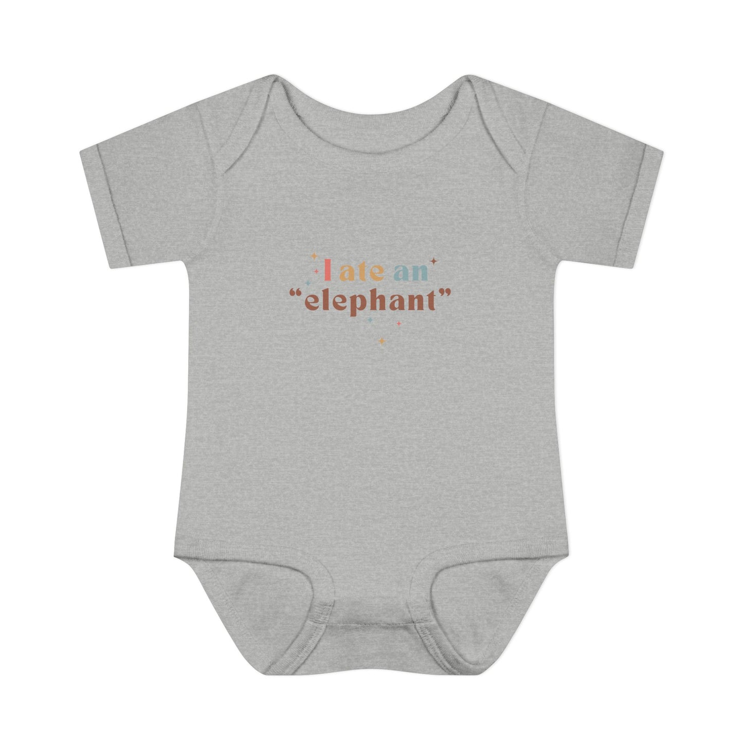 "I Ate an 'Elephant'" Infant Baby Rib Bodysuit