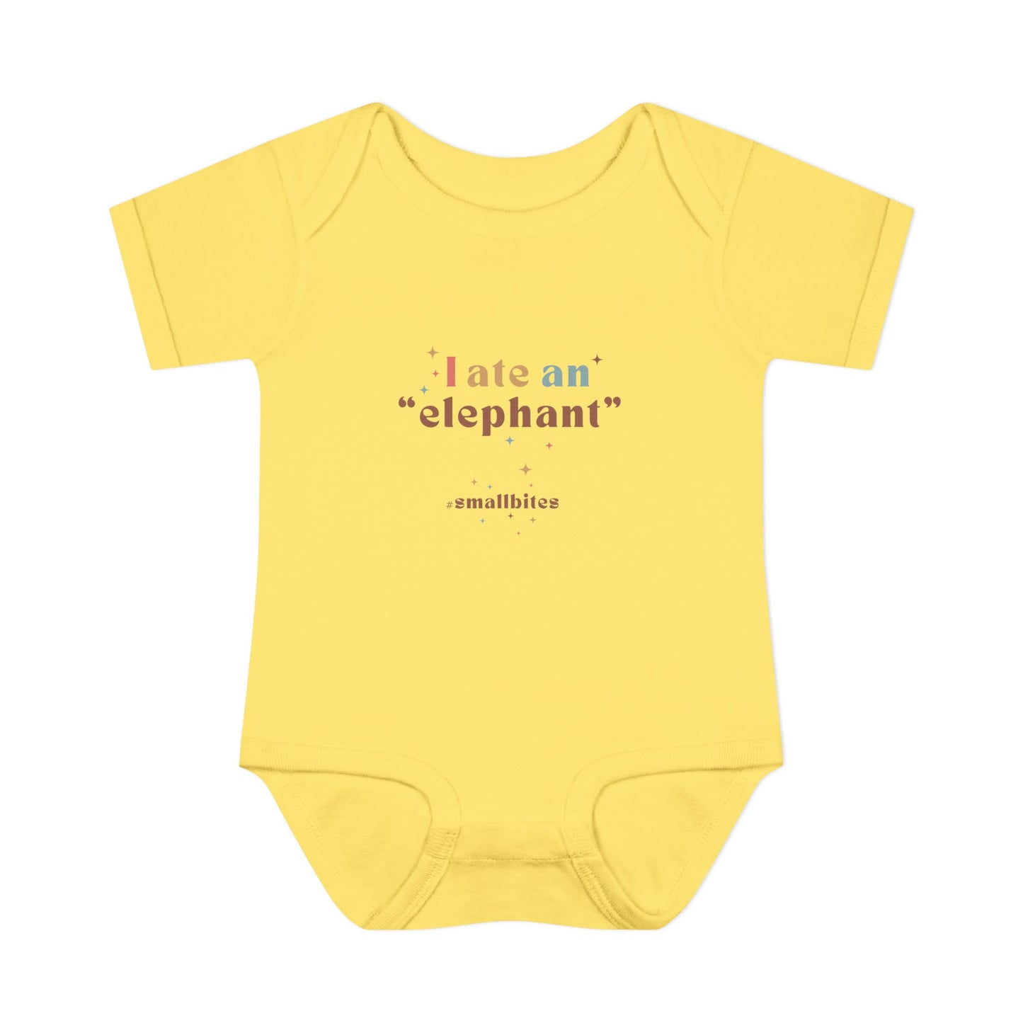 "I Ate an 'Elephant'" Infant Baby Rib Bodysuit