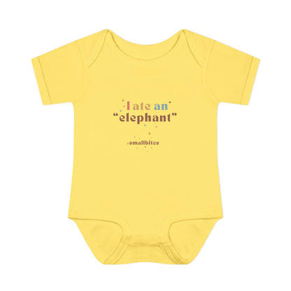 "I Ate an 'Elephant'" Infant Baby Rib Bodysuit