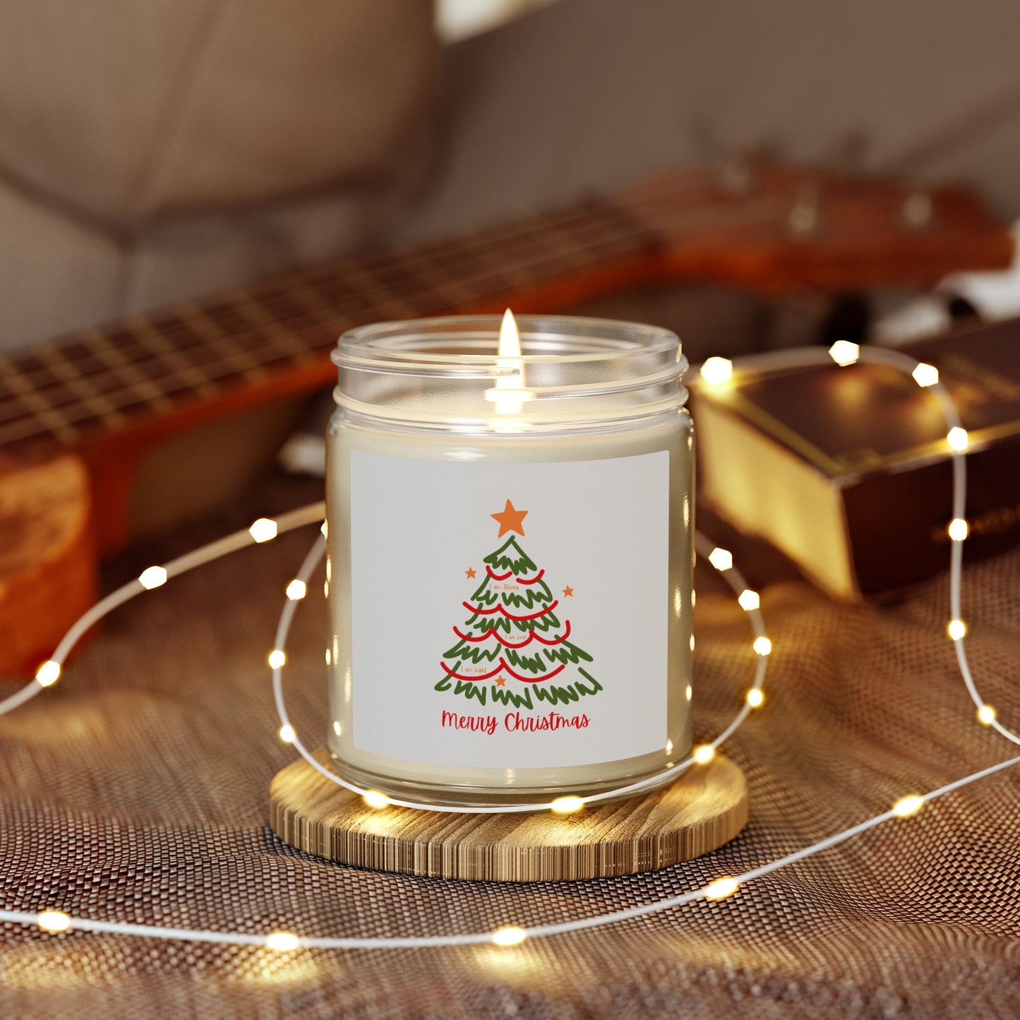 Christmas Tree Scented Candle Coconut Apricot Wax (4oz & 9oz)