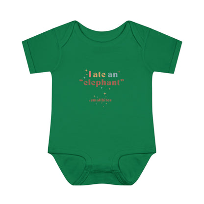 "I Ate an 'Elephant'" Infant Baby Rib Bodysuit
