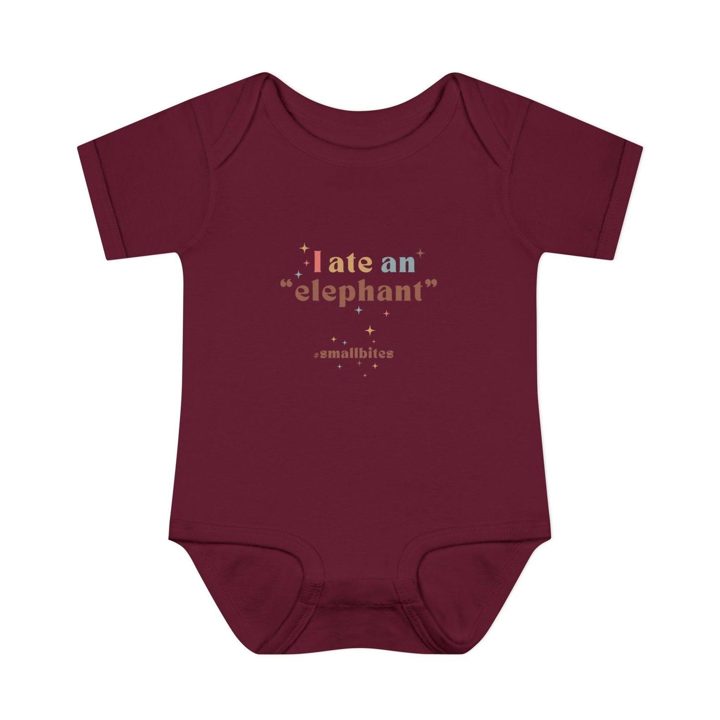 "I Ate an 'Elephant'" Infant Baby Rib Bodysuit