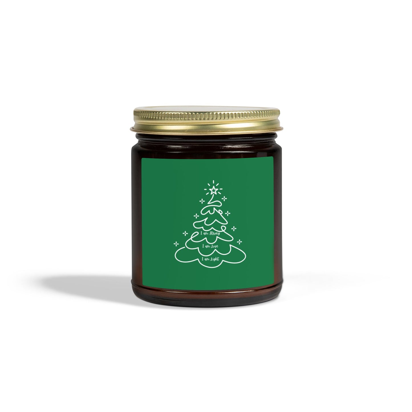 Holiday Christmas Tree Jar Candle Coconut Apricot Scented Candle (4oz & 9oz)