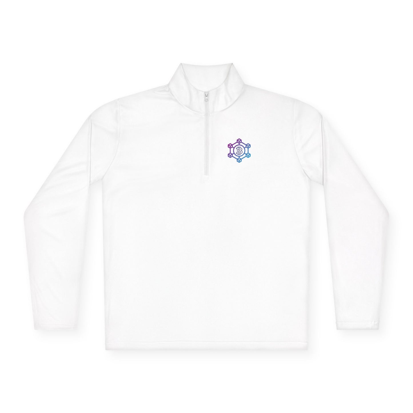 Bitcoin Blockchain Unisex Quarter-Zip Pullover