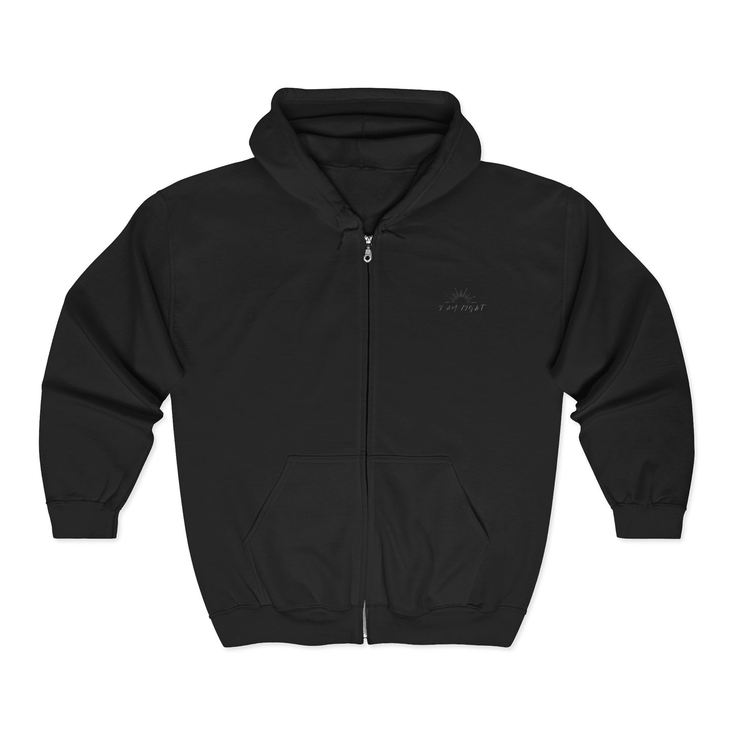 I am Light Unisex Heavy Blend™ Full Zip Hooded Sweatshirt