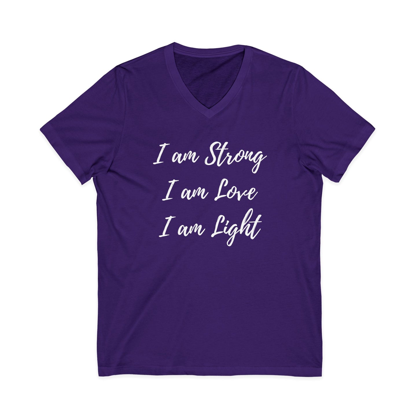 I am Light Jersey Short Sleeve V-Neck Tee
