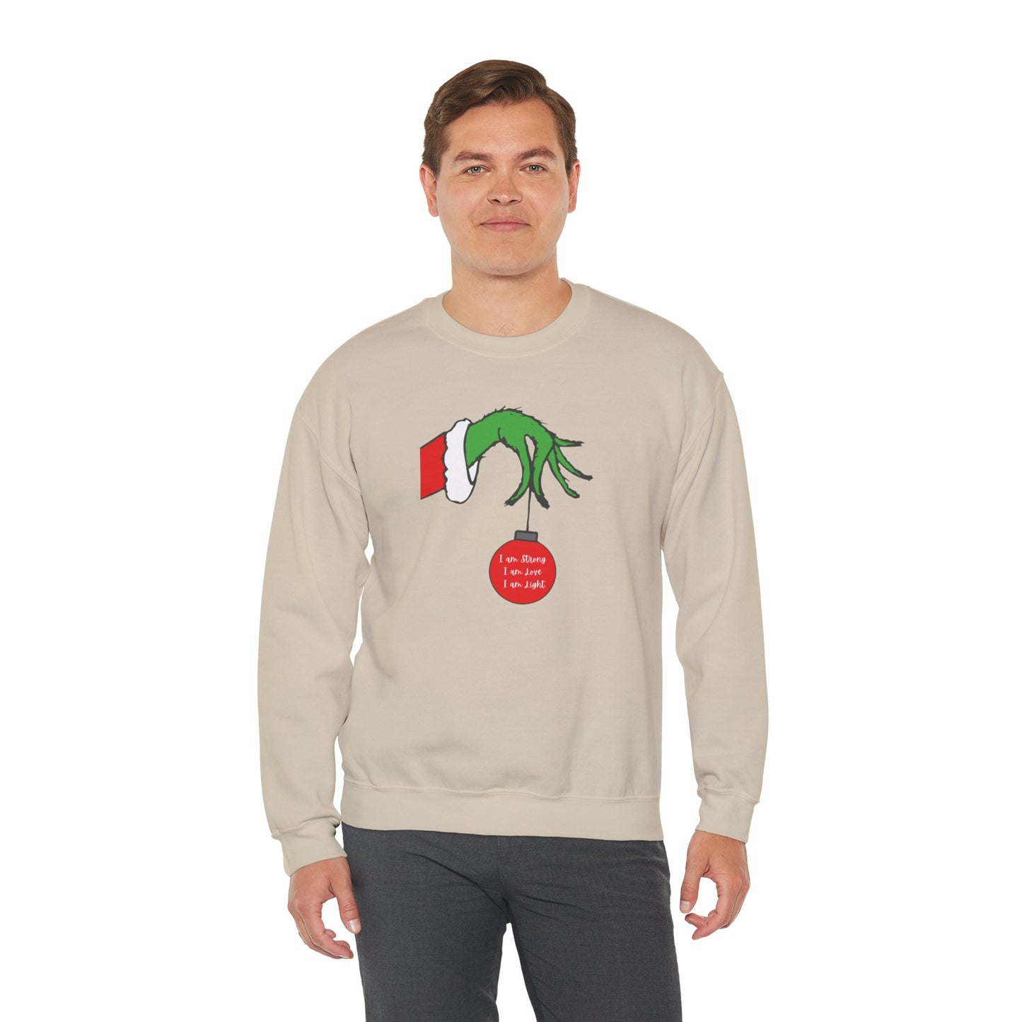 Grinch Hand Ornament Sweatshirt