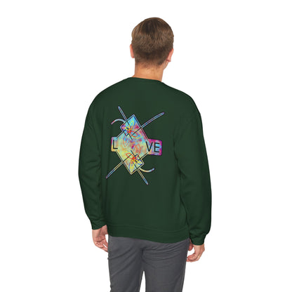 ‘LOVE’ Crewneck Sweatshirt  - Back Graphic
