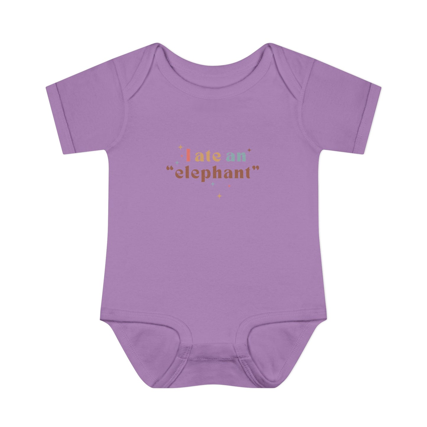 "I Ate an 'Elephant'" Infant Baby Rib Bodysuit