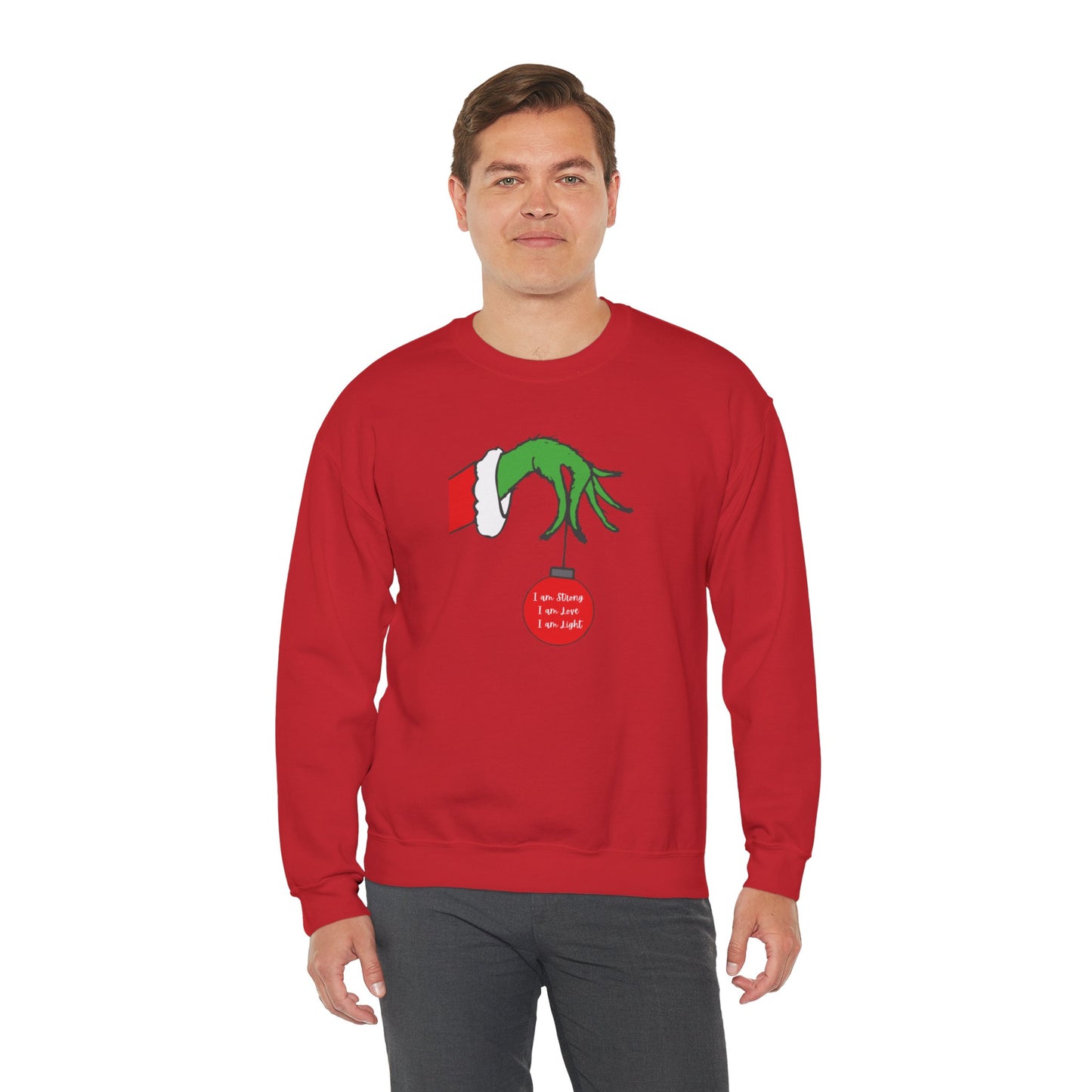 Grinch Hand Ornament Sweatshirt