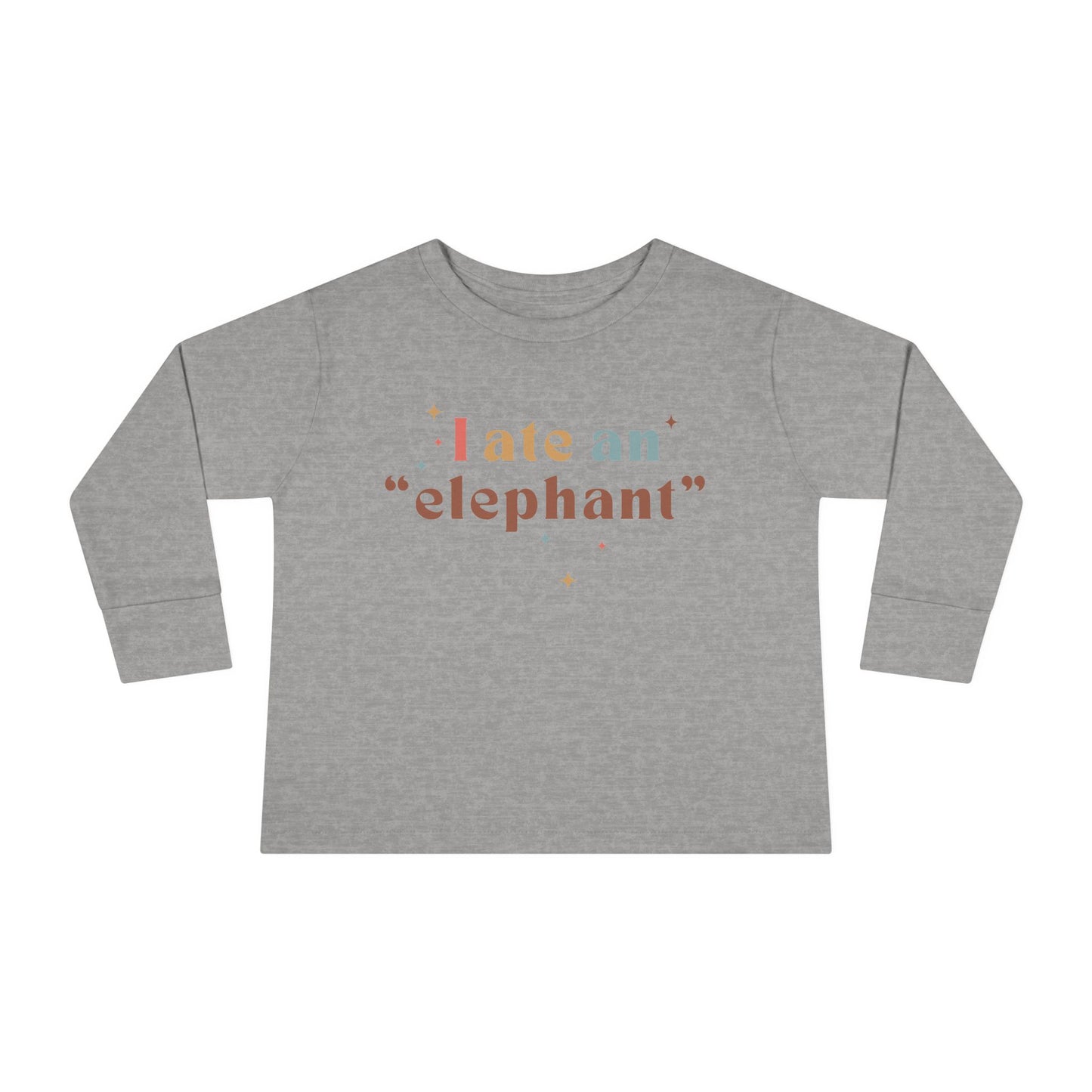 "I Ate an 'Elephant'" Kids Long Sleeve Tee