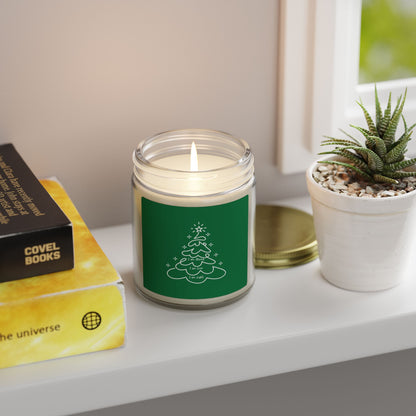 Holiday Christmas Tree Jar Candle Coconut Apricot Scented Candle (4oz & 9oz)