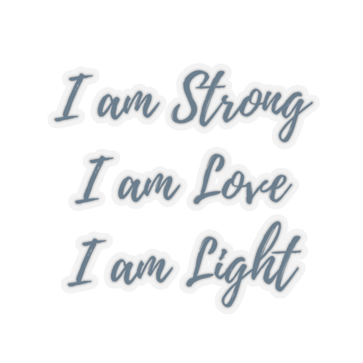 I am Light Kiss-Cut Stickers