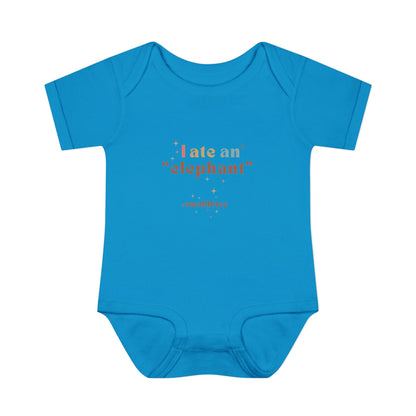 "I Ate an 'Elephant'" Infant Baby Rib Bodysuit