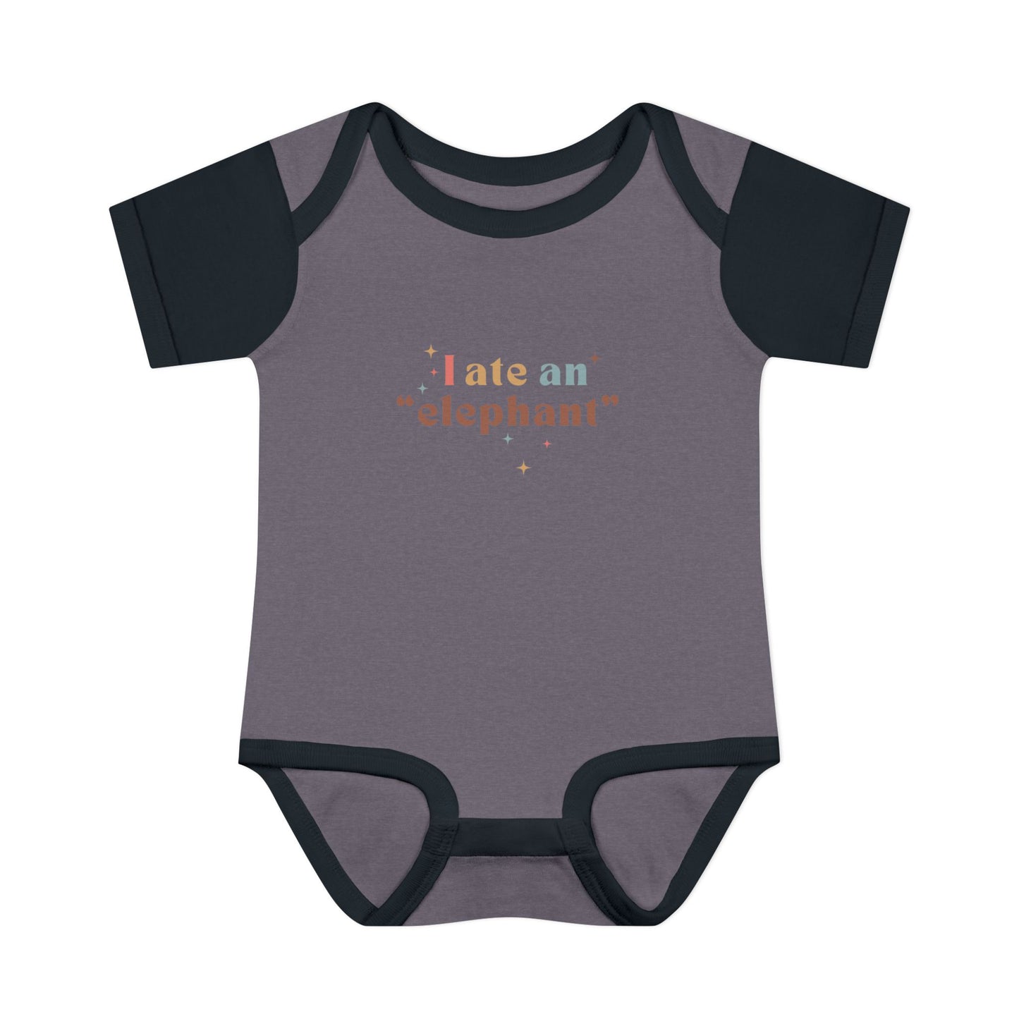 "I Ate an 'Elephant'" Infant Baby Rib Bodysuit