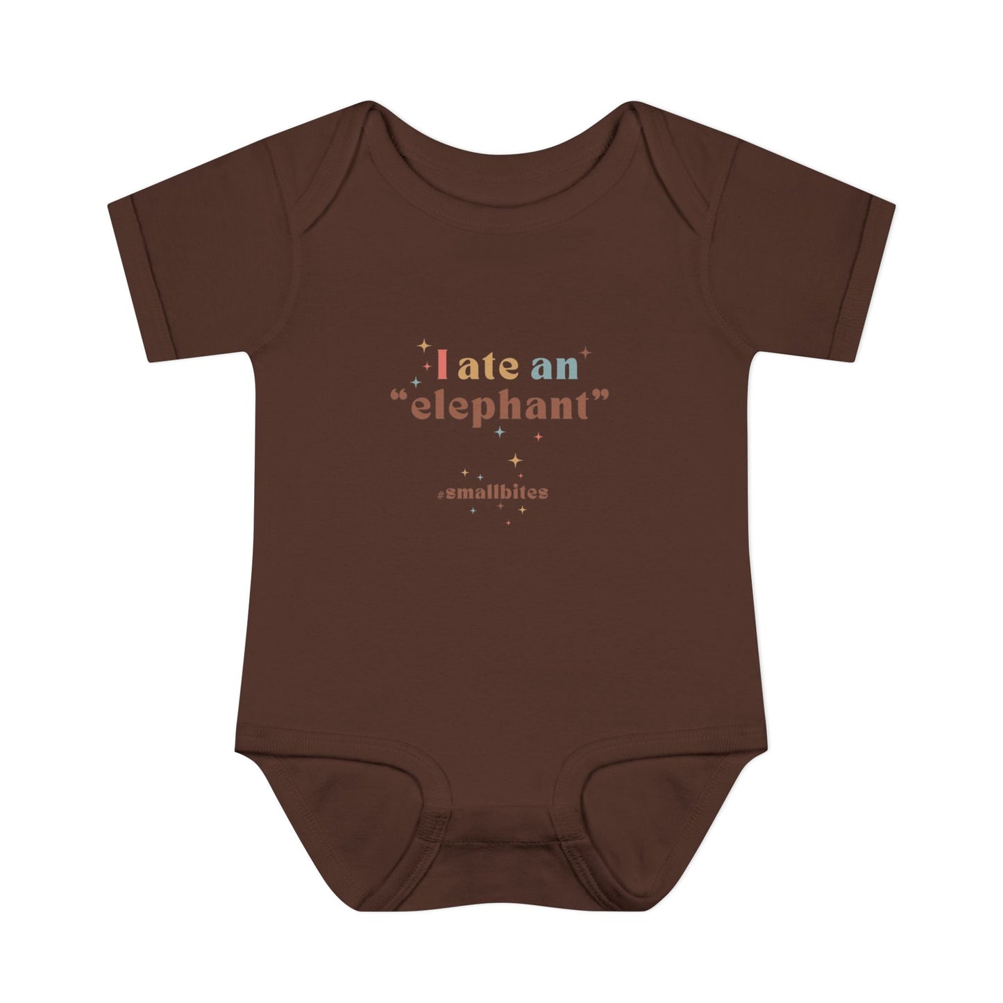 "I Ate an 'Elephant'" Infant Baby Rib Bodysuit