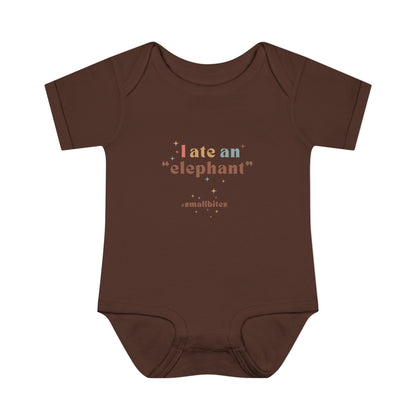 "I Ate an 'Elephant'" Infant Baby Rib Bodysuit