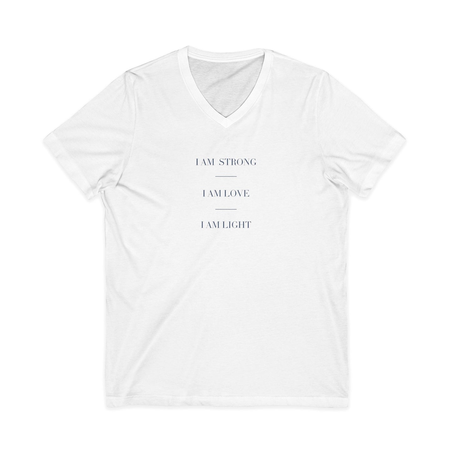 I am Light Short Sleeve V-Neck Tee