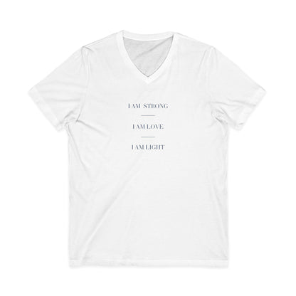 I am Light Short Sleeve V-Neck Tee