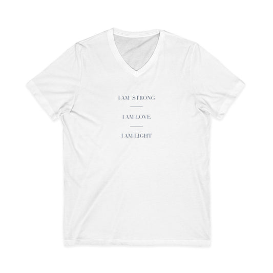 I am Light Short Sleeve V-Neck Tee