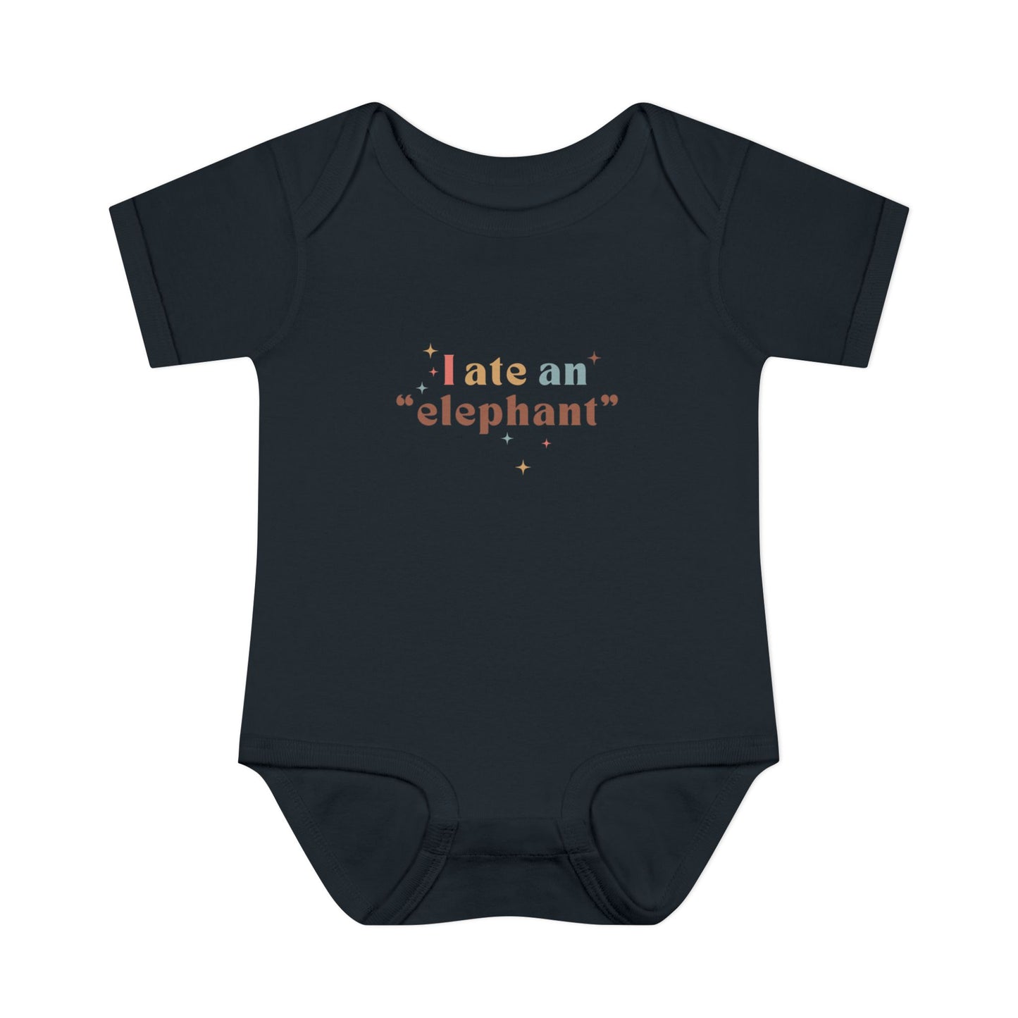 "I Ate an 'Elephant'" Infant Baby Rib Bodysuit