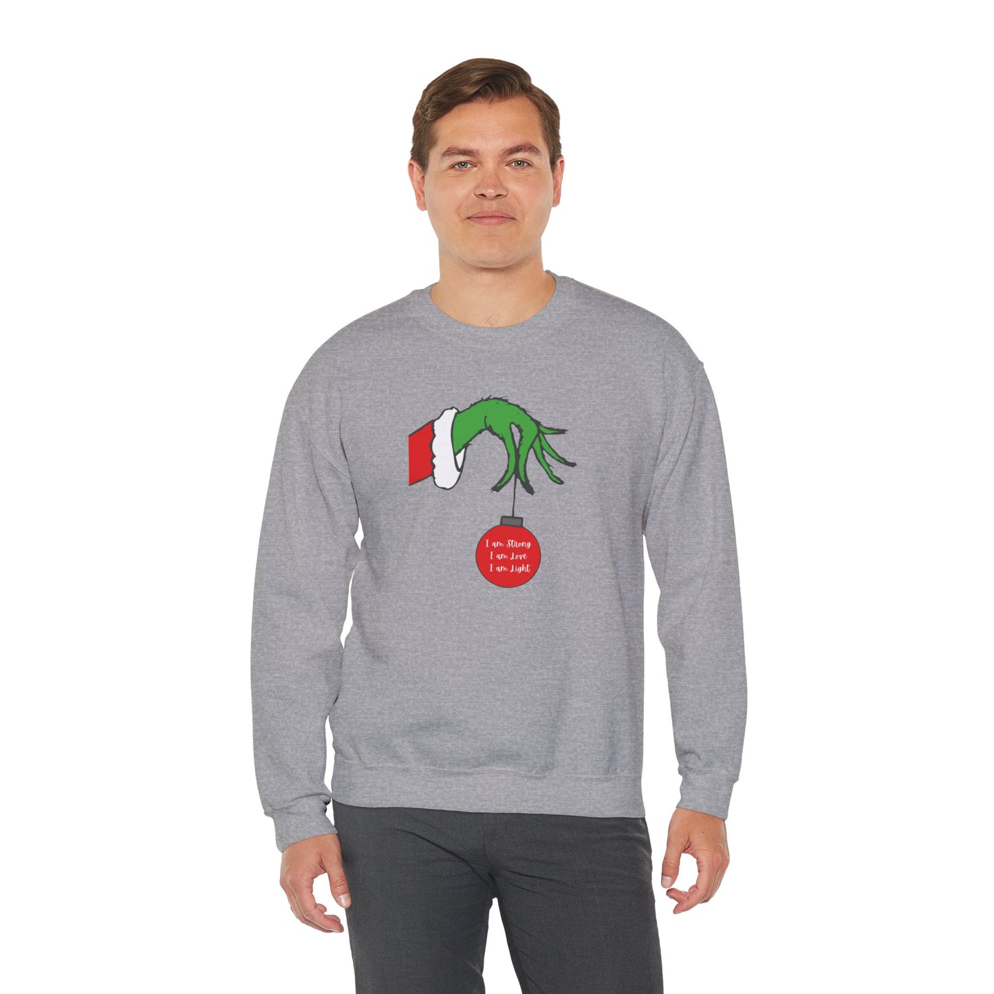 Grinch Hand Ornament Sweatshirt