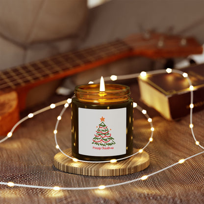 Christmas Tree Scented Candle Coconut Apricot Wax (4oz & 9oz)