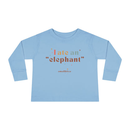 "I Ate an 'Elephant'" Kids Long Sleeve Tee