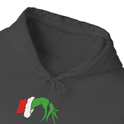 Grinch Hand Holding Ornament Hoodie