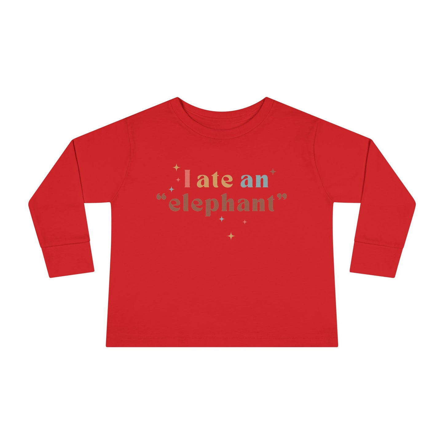 "I Ate an 'Elephant'" Kids Long Sleeve Tee