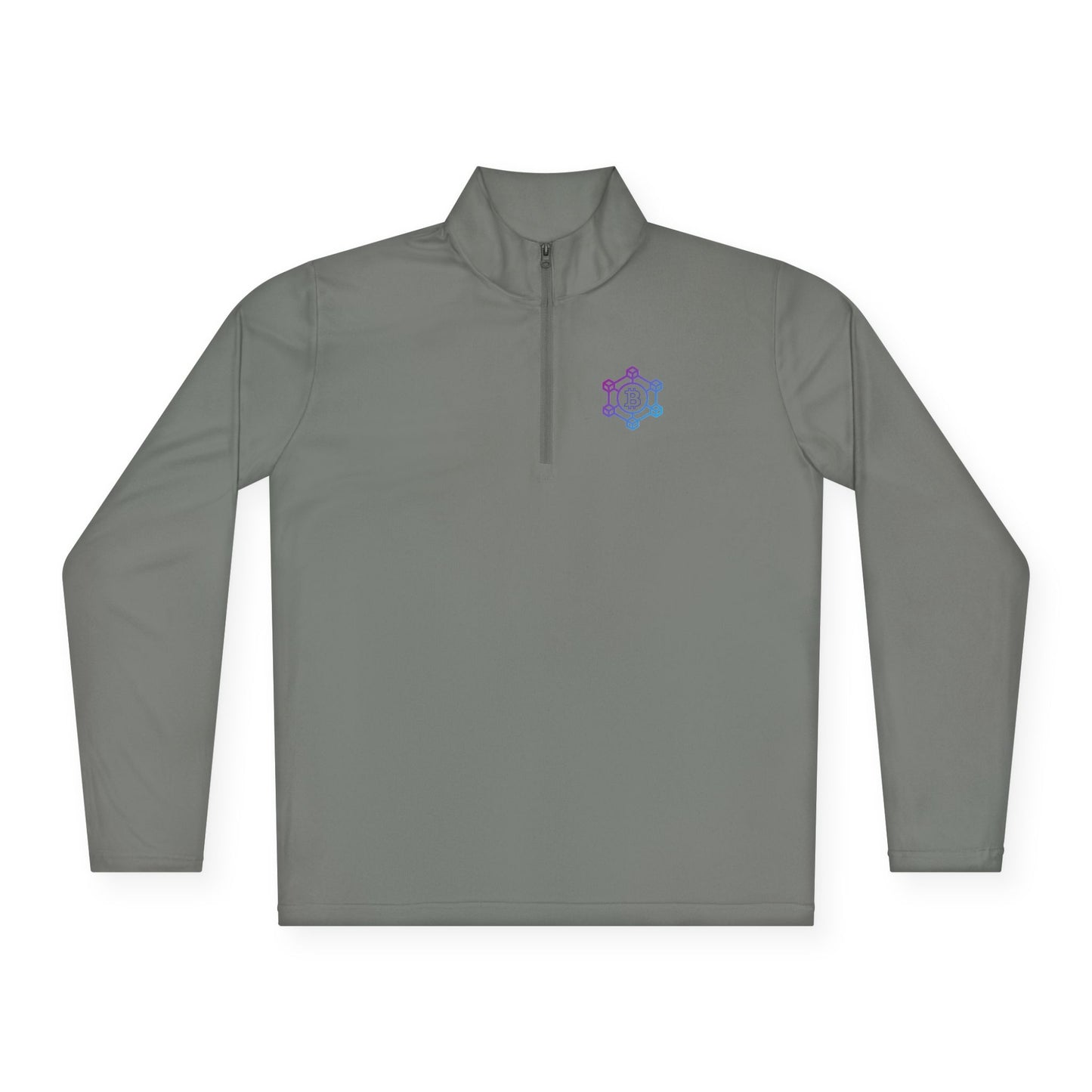 Bitcoin Blockchain Unisex Quarter-Zip Pullover