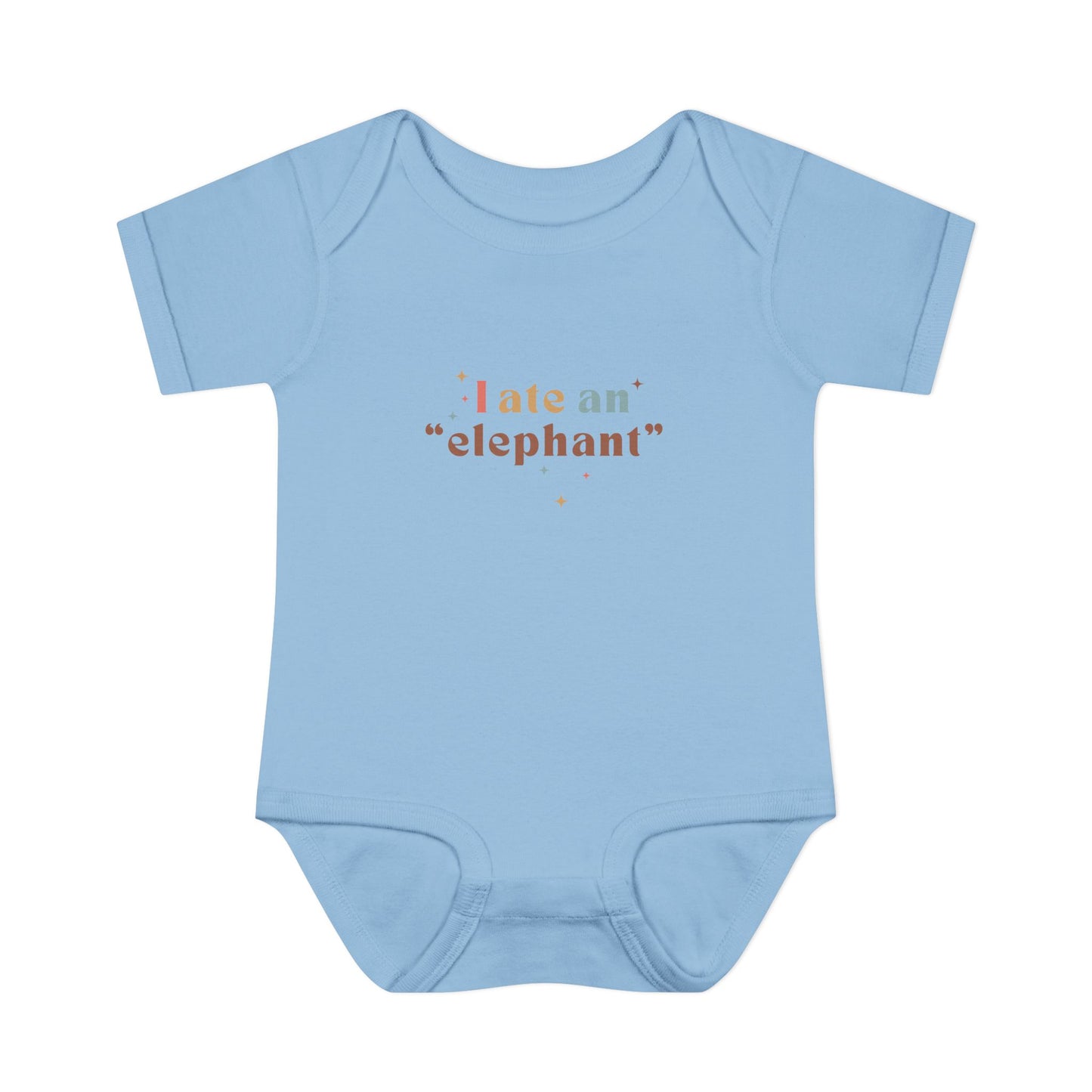 "I Ate an 'Elephant'" Infant Baby Rib Bodysuit