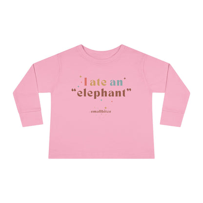 "I Ate an 'Elephant'" Kids Long Sleeve Tee