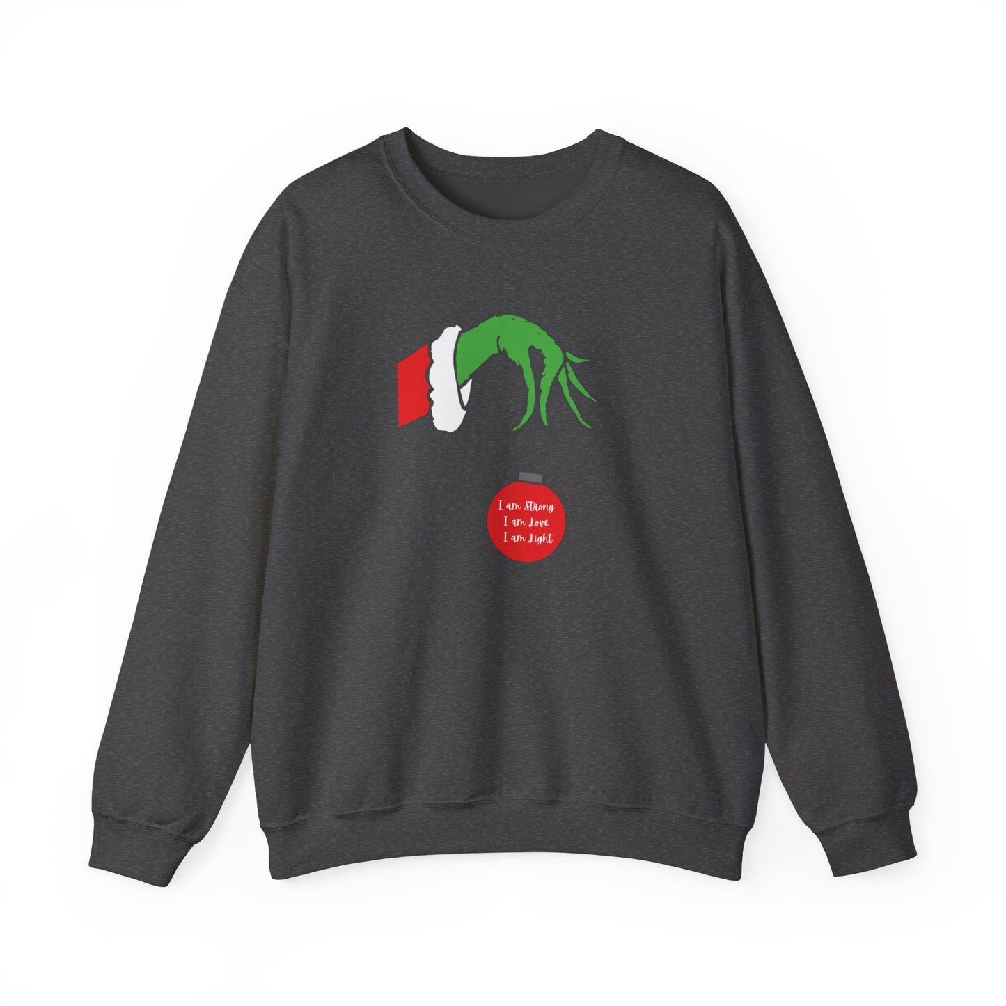 Grinch Hand Ornament Sweatshirt