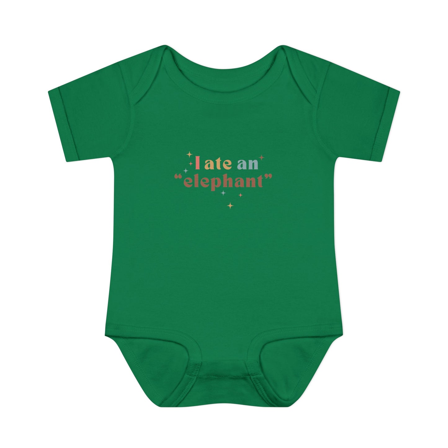 "I Ate an 'Elephant'" Infant Baby Rib Bodysuit